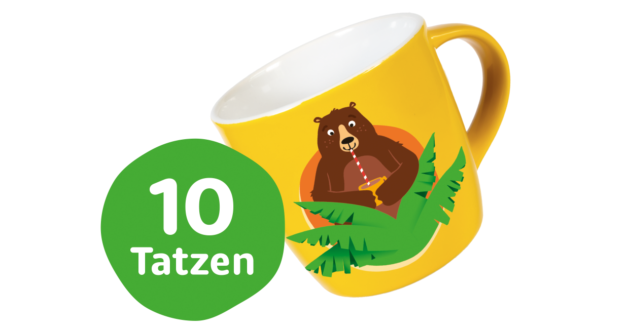 Abbildung Kaba Tasse, einzulösen bei 10 Sammel-Tatzen